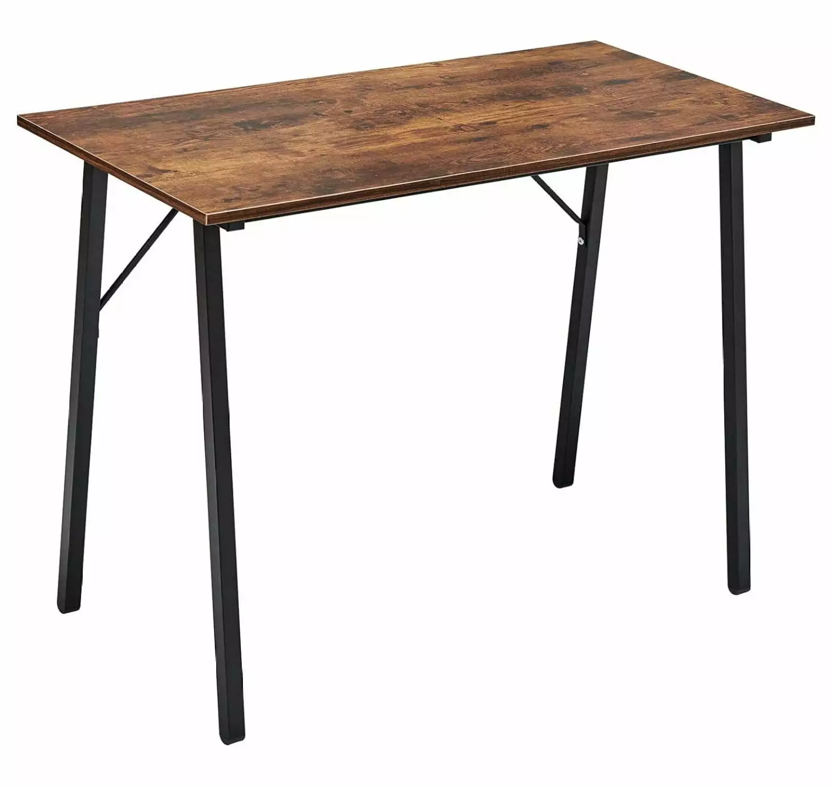 Drevy 40 Inch Black Small Student School Writing Desk Easy Assembly Modern Simple PC Desk Home Office Study
