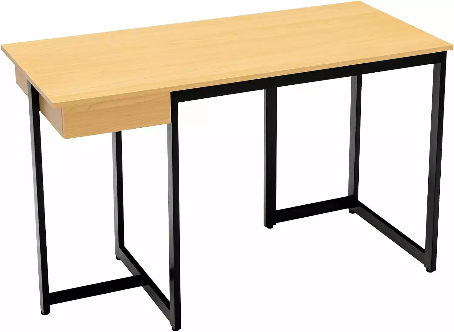 48 Inch Computer Desk Drawer - Sturdy Metal Frame Study Writing Desk Home Office - Natural kk