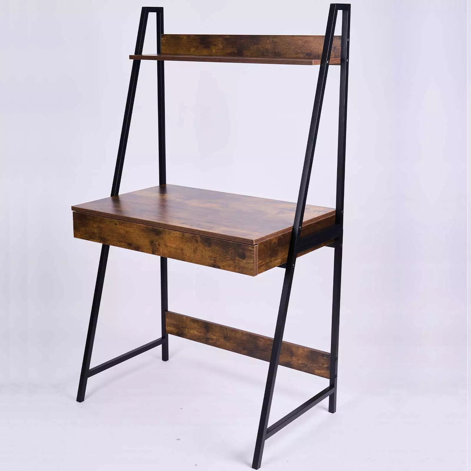 Tier Ladder Desk Computer Table Home Office Desk Storage Modern Writing Desk 31.5x19.7x55.1 Lamiophlomis