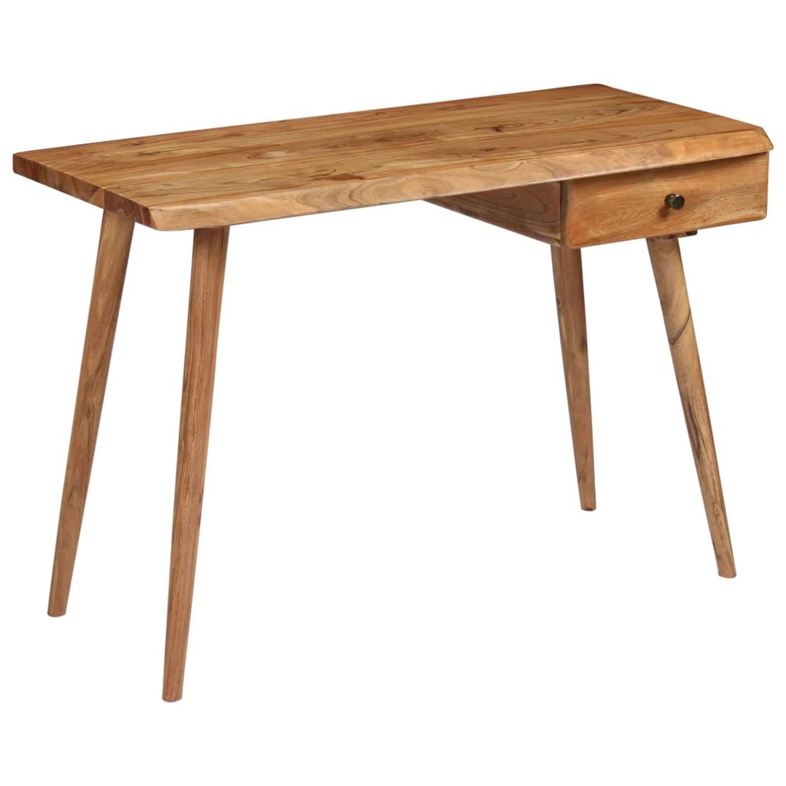 moobody Writing Table Solid Acacia Wood 43.3in x 19.7in x 29.9in Home Office