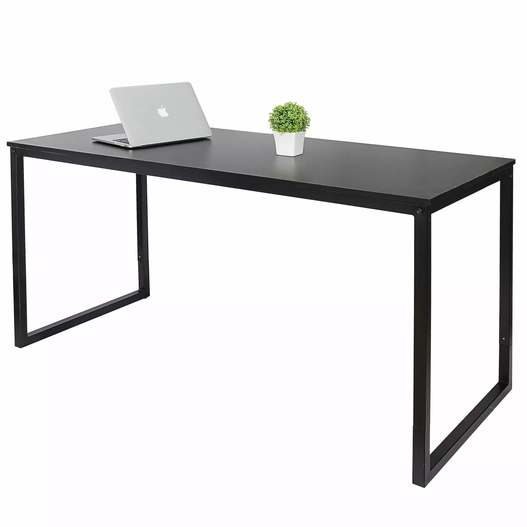ZenSports 55 Inch Large Computer Desk Home Office MDF Writing Desk Black